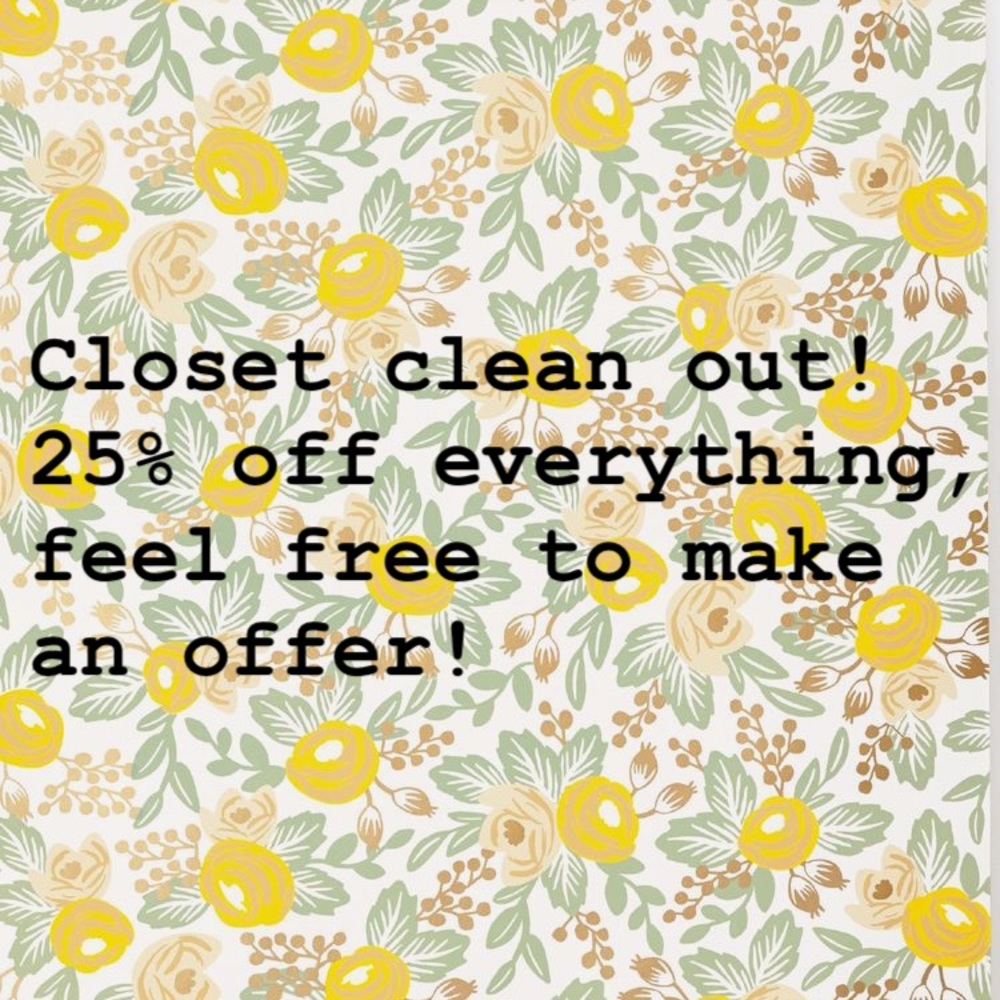 Closet clear out! Make an offer :)